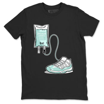 Sneaker Therapy sneaker match t-shirt styled to complete your fit with the Air Jordan 11 Igloo sneakers, shown in Black 2.