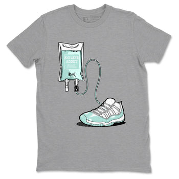 Sneaker Therapy sneaker match t-shirt styled to complete your fit with the Air Jordan 11 Igloo sneakers, shown in Heather Grey 2.