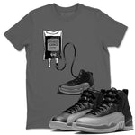 12s Black Wolf Grey shirts to match jordans Sneaker Therapy sneaker match tees Air Jordan 12 Barons SNRT Sneaker Release Tees unisex cotton Cool Grey 1 crew neck shirts