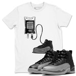 12s Black Wolf Grey shirts to match jordans Sneaker Therapy sneaker match tees Air Jordan 12 Barons SNRT Sneaker Release Tees unisex cotton White 1 crew neck shirts