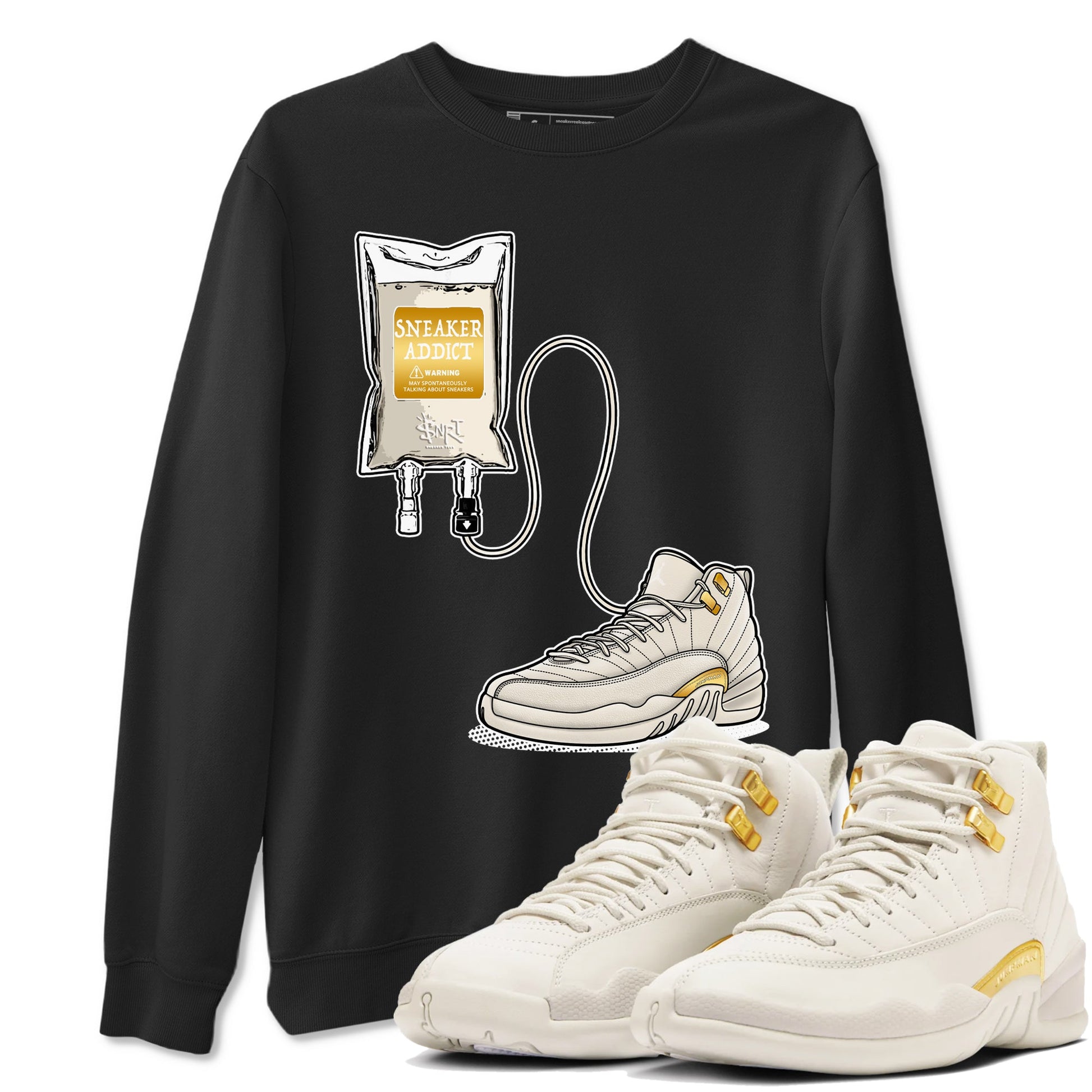 12s Phantom shirts to match jordans Sneaker Therapy sneaker match tees Air Jordan 12 WMNS Phantom match shoes to clothes SNRT Sneaker Tees unisex cotton Black 1 shirts