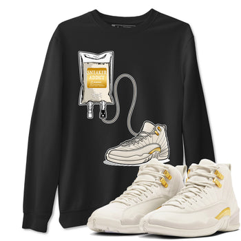 12s Phantom shirts to match jordans Sneaker Therapy sneaker match tees Air Jordan 12 WMNS Phantom match shoes to clothes SNRT Sneaker Tees unisex cotton Black 1 shirts