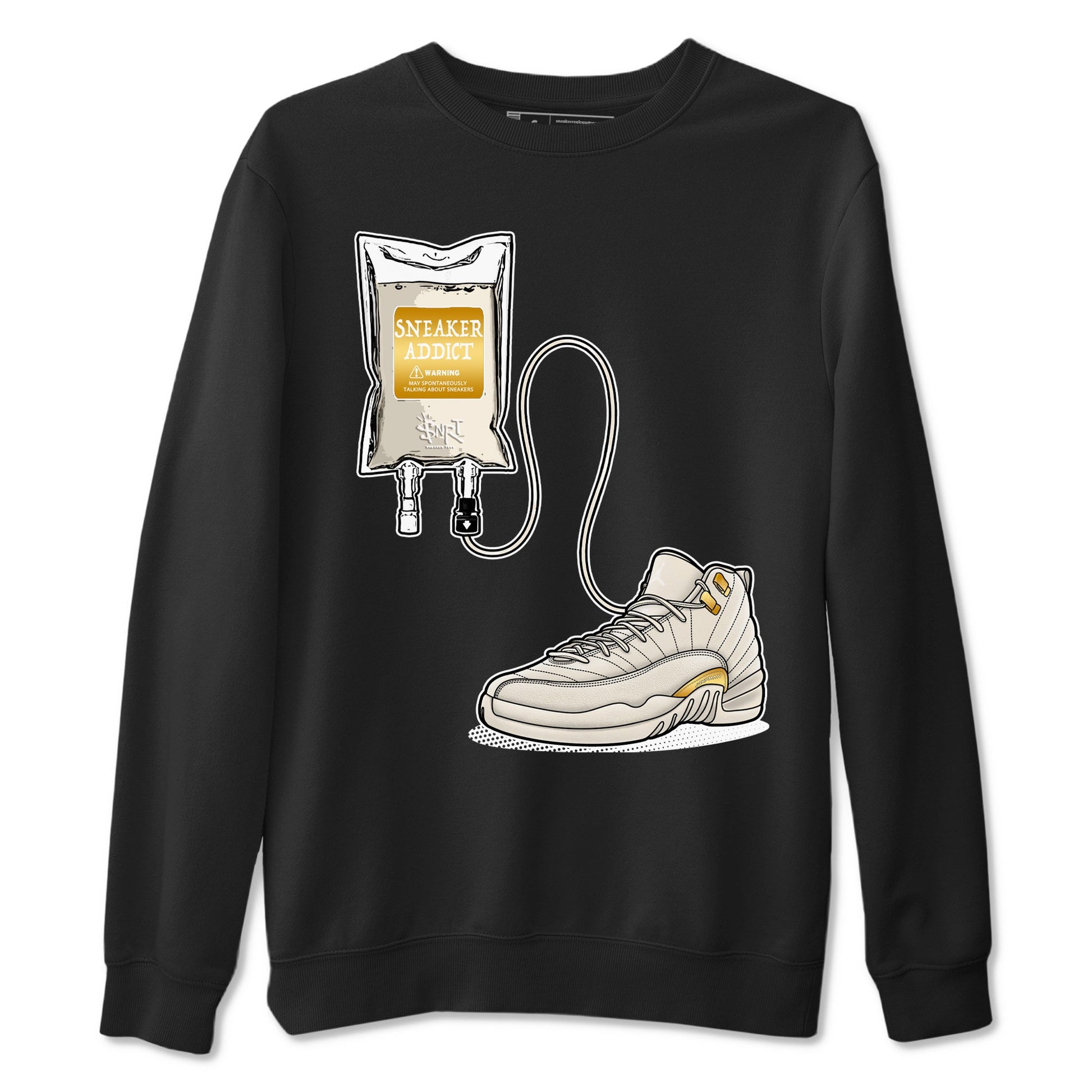 12s Phantom shirts to match jordans Sneaker Therapy sneaker match tees Air Jordan 12 WMNS Phantom match shoes to clothes SNRT Sneaker Tees unisex cotton Black 2 shirts