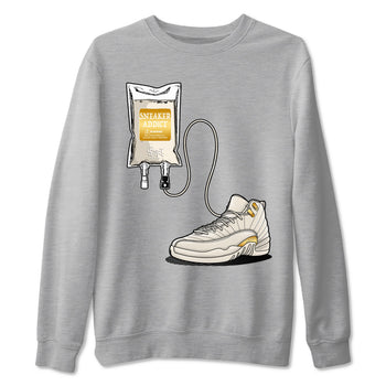 12s Phantom shirts to match jordans Sneaker Therapy sneaker match tees Air Jordan 12 WMNS Phantom match shoes to clothes SNRT Sneaker Tees unisex cotton Heather Grey 2 shirts