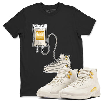 12s Phantom shirts to match jordans Sneaker Therapy sneaker match tees Air Jordan 12 WMNS Phantom match shoes to clothes SNRT Sneaker Tees unisex cotton Black 1 shirts