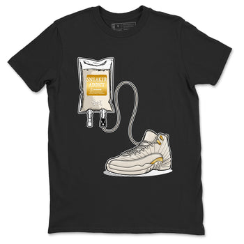 12s Phantom shirts to match jordans Sneaker Therapy sneaker match tees Air Jordan 12 WMNS Phantom match shoes to clothes SNRT Sneaker Tees unisex cotton Black 2 shirts