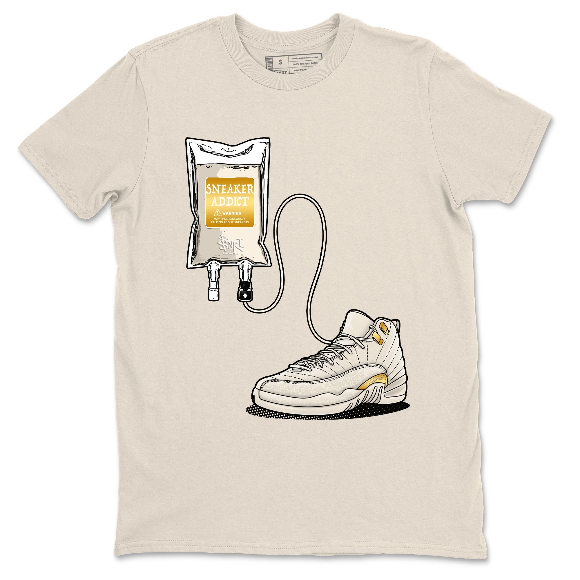 12s Phantom shirts to match jordans Sneaker Therapy sneaker match tees Air Jordan 12 WMNS Phantom match shoes to clothes SNRT Sneaker Tees unisex cotton Natural 2 shirts