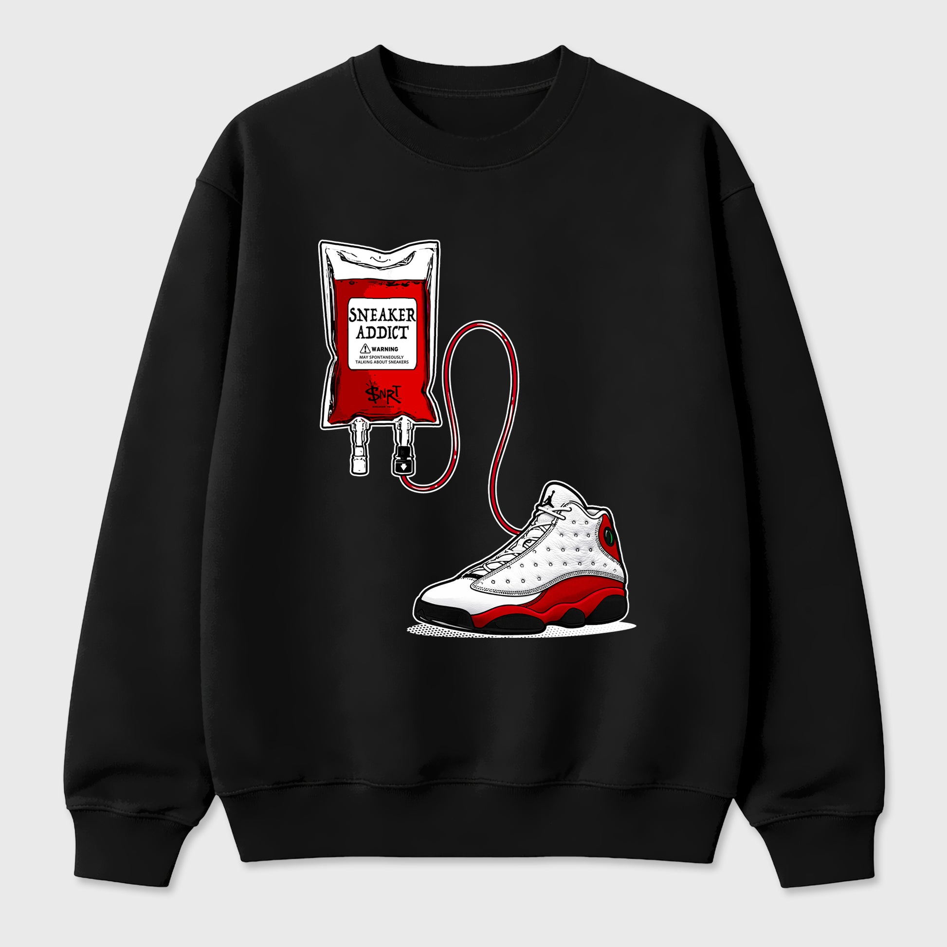 Sneaker match tees – Sneaker Tees To Match Air Jordan 13 University Red Shoes – Sneaker Therapy Tee Black 2