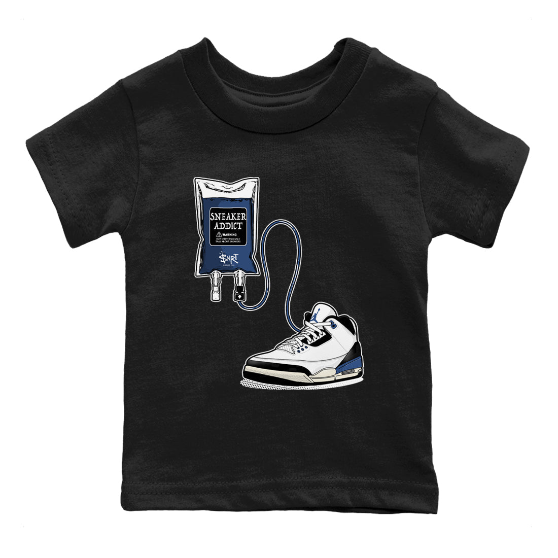 Air Jordan 3 A Ma Maniere x For The Love sneaker match tee Sneaker Therapy sneaker match tees Air Jordan 3 A Ma Maniere x For The Love best t-shirts to match jordans SNRT Sneaker Tees Youth Baby Black 2 tee