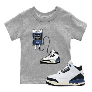 Air Jordan 3 A Ma Maniere x For The Love sneaker match tee Sneaker Therapy sneaker match tees Air Jordan 3 A Ma Maniere x For The Love best t-shirts to match jordans SNRT Sneaker Tees Youth Baby Heather Grey 1 tee