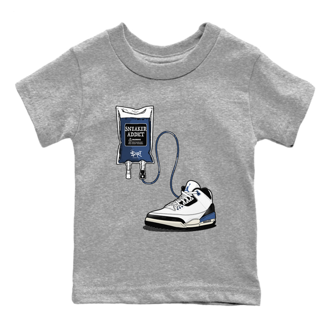 Air Jordan 3 A Ma Maniere x For The Love sneaker match tee Sneaker Therapy sneaker match tees Air Jordan 3 A Ma Maniere x For The Love best t-shirts to match jordans SNRT Sneaker Tees Youth Baby Heather Grey 2 tee