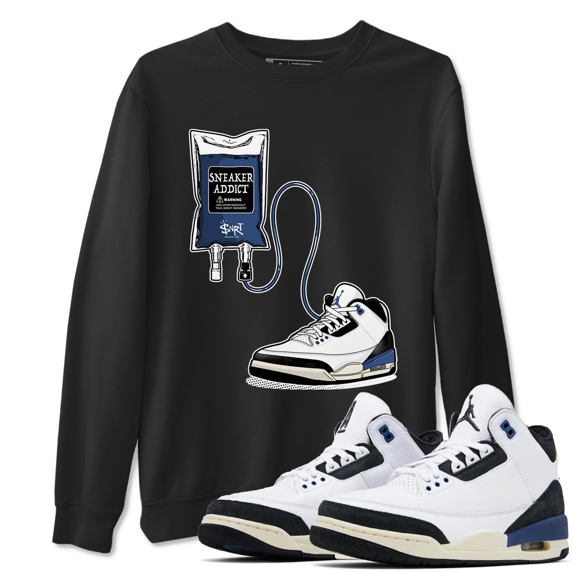 Air Jordan 3 A Ma Maniere x For The Love sneaker match tee Sneaker Therapy sneaker match tees Air Jordan 3 A Ma Maniere x For The Love best t-shirts to match jordans SNRT Sneaker Tees unisex cotton Black 1 shirts
