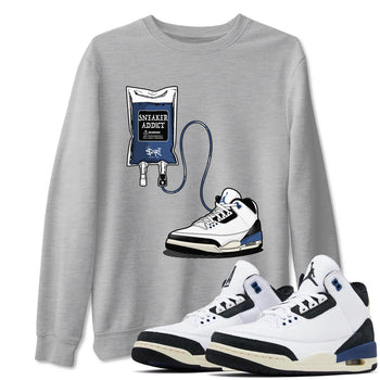 Air Jordan 3 A Ma Maniere x For The Love sneaker match tee Sneaker Therapy sneaker match tees Air Jordan 3 A Ma Maniere x For The Love best t-shirts to match jordans SNRT Sneaker Tees unisex cotton Heather Grey 1 shirts