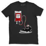 3s Black Cement shirts to match jordans Sneaker Therapy sneaker match tees Air Jordan 3 Black Cement SNRT Sneaker Release Tees unisex cotton Black 2 crew neck shirts