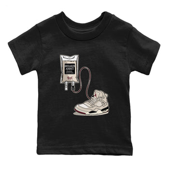 4s A Ma Maniere x Fossil Stone shirts to match jordans Sneaker Therapy sneaker match tees Air Jordan 4 A Ma Maniere x Fossil Stone SNRT Sneaker Release Tees Youth Baby Black 2 crew neck shirts