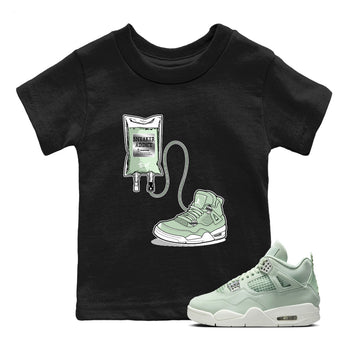 4s seafoam shirts to match jordans Sneaker Therapy sneaker match tees Air Jordan 4 Abundance match shoes to clothes SNRT Sneaker Tees Youth Baby Black 1 tee
