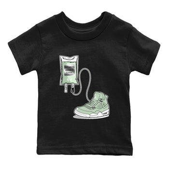 4s seafoam shirts to match jordans Sneaker Therapy sneaker match tees Air Jordan 4 Abundance match shoes to clothes SNRT Sneaker Tees Youth Baby Black 2 tee