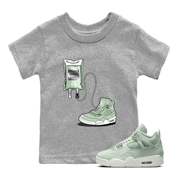 4s seafoam shirts to match jordans Sneaker Therapy sneaker match tees Air Jordan 4 Abundance match shoes to clothes SNRT Sneaker Tees Youth Baby Heather Grey 1 tee