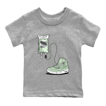 4s seafoam shirts to match jordans Sneaker Therapy sneaker match tees Air Jordan 4 Abundance match shoes to clothes SNRT Sneaker Tees Youth Baby Heather Grey 2 tee