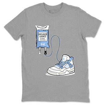Sneaker Therapy sneaker match t-shirt styled to complete your fit with the Air Jordan 4 Aluminum sneakers, shown in Heather Grey 2.