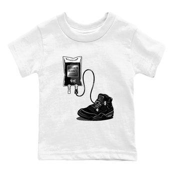 4s Black Cat shirts to match jordans Sneaker Therapy sneaker match tees Air Jordan 4 Black Cat match shoes to clothes SNRT Sneaker Tees Youth Baby White 2 tee