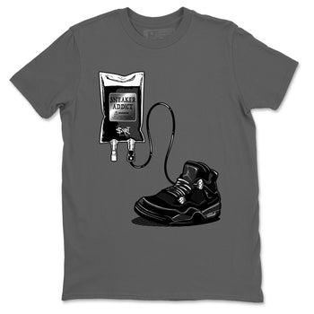 4s Black Cat shirts to match jordans Sneaker Therapy sneaker match tees Air Jordan 4 Black Cat match shoes to clothes SNRT Sneaker Tees unisex cotton Cool Grey 2 shirts