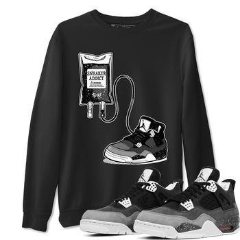 4s Fear shirts to match jordans Sneaker Therapy sneaker match tees Air Jordan 4 Retro Fear match shoes to clothes SNRT Sneaker Tees unisex cotton Black 1 shirts