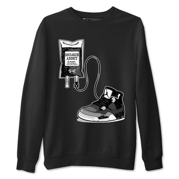 4s Fear shirts to match jordans Sneaker Therapy sneaker match tees Air Jordan 4 Retro Fear match shoes to clothes SNRT Sneaker Tees unisex cotton Black 2 shirts