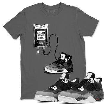 4s Fear shirts to match jordans Sneaker Therapy sneaker match tees Air Jordan 4 Retro Fear match shoes to clothes SNRT Sneaker Tees unisex cotton Cool Grey 1 shirts