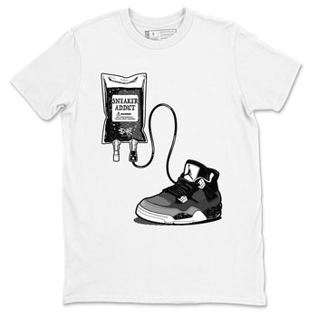 4s Fear shirts to match jordans Sneaker Therapy sneaker match tees Air Jordan 4 Retro Fear match shoes to clothes SNRT Sneaker Tees unisex cotton White 2 shirts