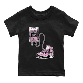 4s Retro Orchid shirts to match jordans Sneaker Therapy sneaker match tees Air Jordan 4 WMNS Orchid match shoes to clothes SNRT Sneaker Tees Youth Baby Black 2 tee