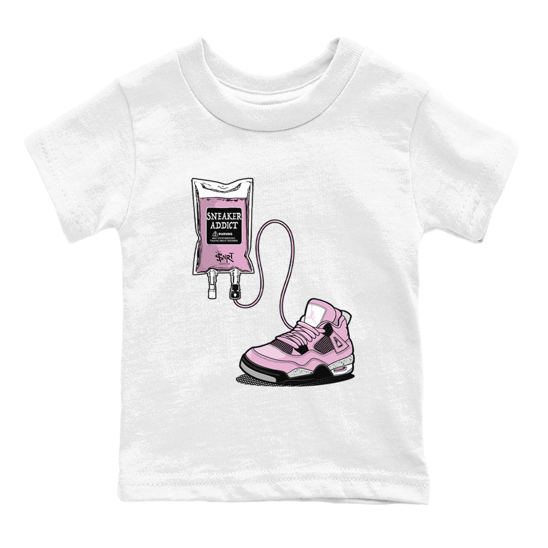 4s Retro Orchid shirts to match jordans Sneaker Therapy sneaker match tees Air Jordan 4 WMNS Orchid match shoes to clothes SNRT Sneaker Tees Youth Baby White 2 tee