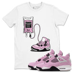 4s Retro Orchid shirts to match jordans Sneaker Therapy sneaker match tees Air Jordan 4 WMNS Orchid match shoes to clothes SNRT Sneaker Tees unisex cotton White 1 shirts