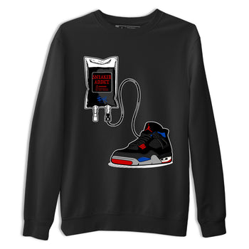 Sneaker Therapy sneaker match t-shirt styled to complete your fit with the Air Jordan 4 Rare Air sneakers, shown in Black 2.
