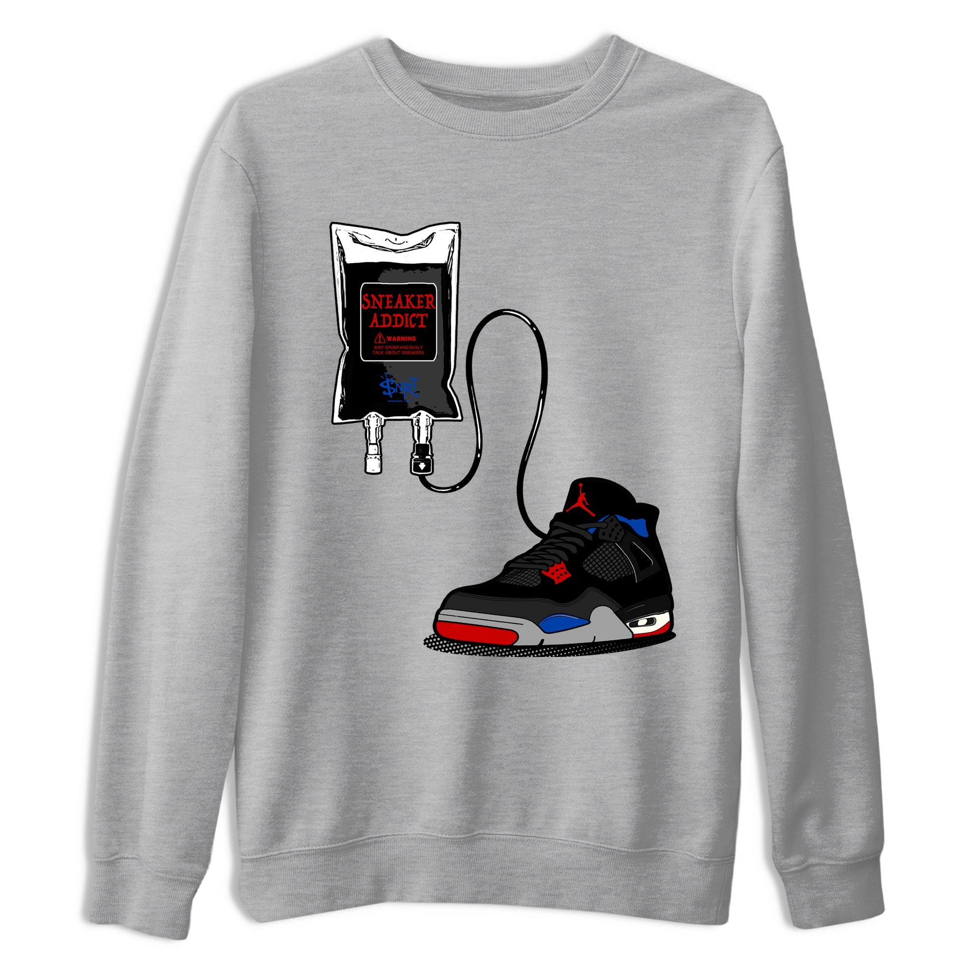 Sneaker Therapy sneaker match t-shirt styled to complete your fit with the Air Jordan 4 Rare Air sneakers, shown in Heather Grey 2.