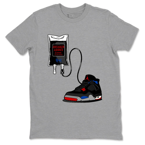 Sneaker Therapy sneaker match t-shirt styled to complete your fit with the Air Jordan 4 Rare Air sneakers, shown in Heather Grey 2.