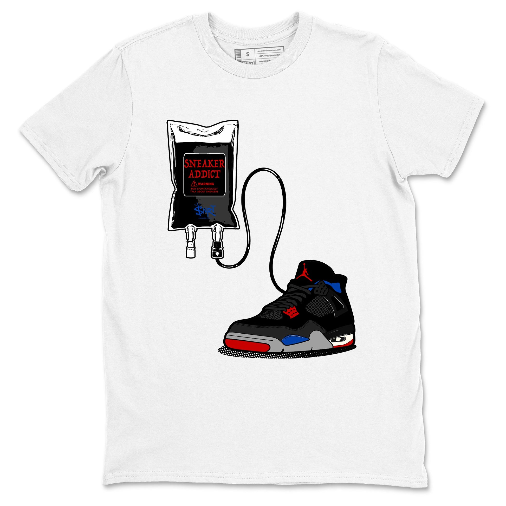 Sneaker Therapy sneaker match t-shirt styled to complete your fit with the Air Jordan 4 Rare Air sneakers, shown in White 2.