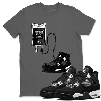 4s White Thunder shirts to match jordans Sneaker Therapy sneaker match tees Air Jordan 4 White Thunder SNRT Sneaker Release Tees unisex cotton Cool Grey 1 crew neck shirts