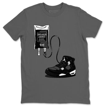 4s White Thunder shirts to match jordans Sneaker Therapy sneaker match tees Air Jordan 4 White Thunder SNRT Sneaker Release Tees unisex cotton Cool Grey 2 crew neck shirts