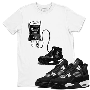 4s White Thunder shirts to match jordans Sneaker Therapy sneaker match tees Air Jordan 4 White Thunder SNRT Sneaker Release Tees unisex cotton White 1 crew neck shirts