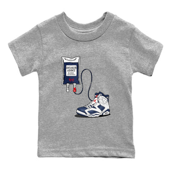 6s White And Midnight Navy shirts to match jordans Sneaker Therapy sneaker match tees Air Jordan 6 White And Midnight Navy SNRT Sneaker Release Tees Youth Baby Heather Grey 2 crew neck shirts