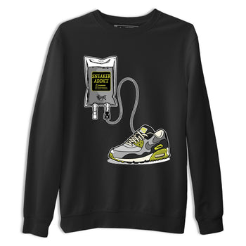 Sneaker Therapy sneaker match t-shirt styled to complete your fit with the Air Max 90 Cyber sneakers, shown in Black 2.