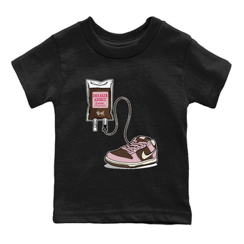 Dunk Cacao Wow And Pink Foam shirts to match jordans Sneaker Therapy sneaker match tees Dunk Cacao Wow And Pink Foam SNRT Sneaker Release Tees Youth Baby Black 2 crew neck shirts