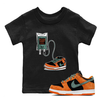 Dunk Low Ceramic shirts to match jordans Sneaker Therapy sneaker match tees Dunk Ceramic match shoes to clothes SNRT Sneaker Tees Youth Baby Black 1 tee