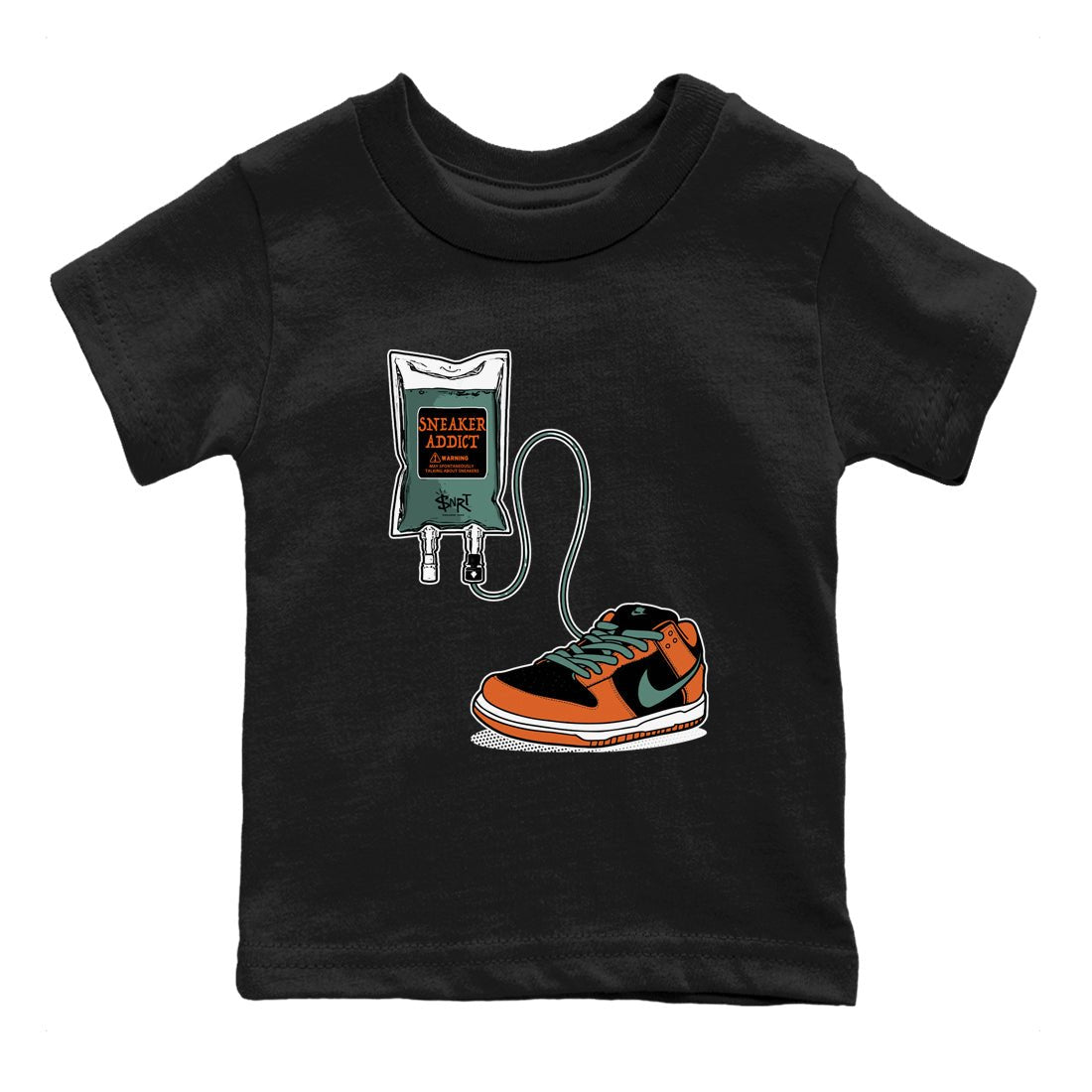 Dunk Low Ceramic shirts to match jordans Sneaker Therapy sneaker match tees Dunk Ceramic match shoes to clothes SNRT Sneaker Tees Youth Baby Black 2 tee