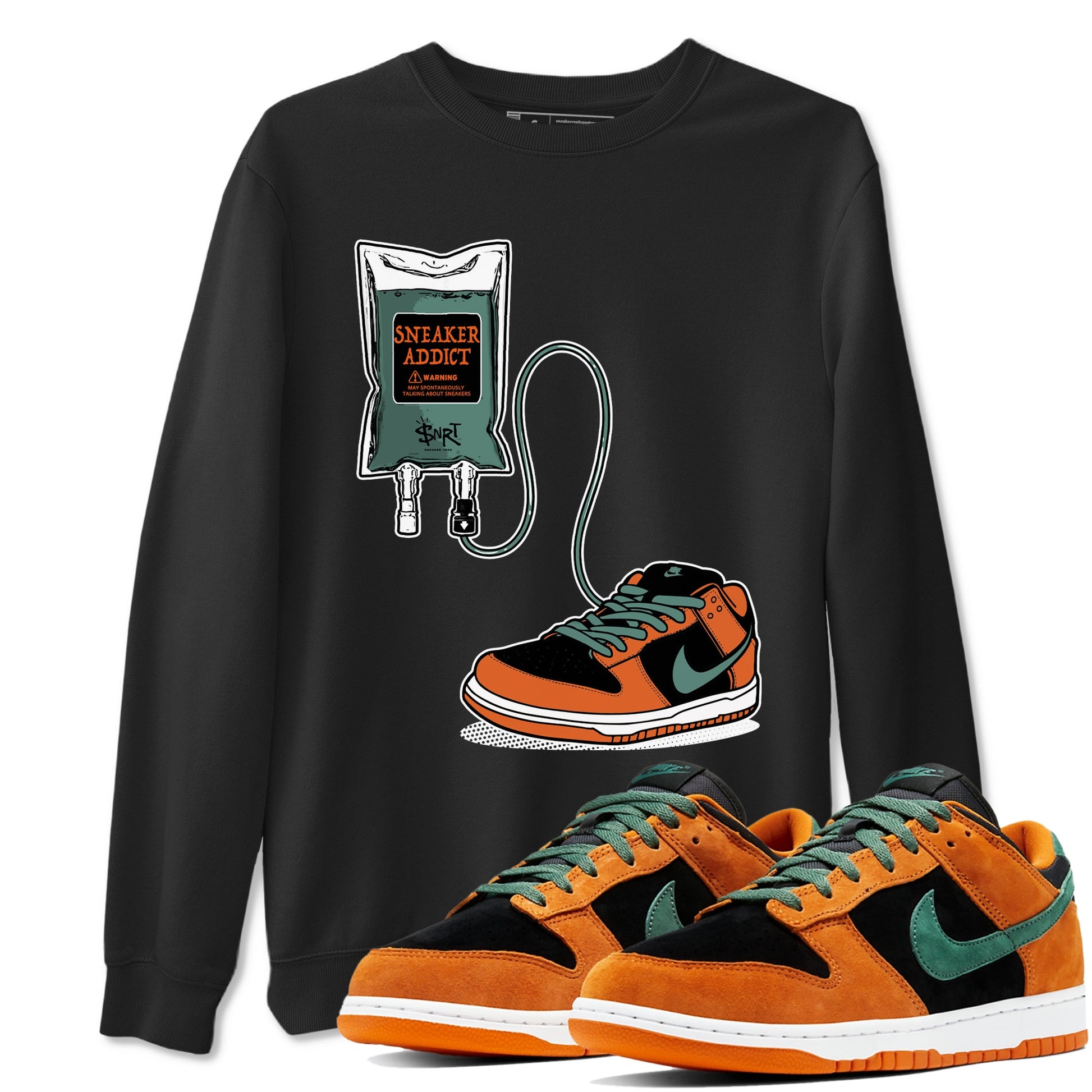 Dunk Low Ceramic shirts to match jordans Sneaker Therapy sneaker match tees Dunk Ceramic match shoes to clothes SNRT Sneaker Tees unisex cotton Black 1 shirts