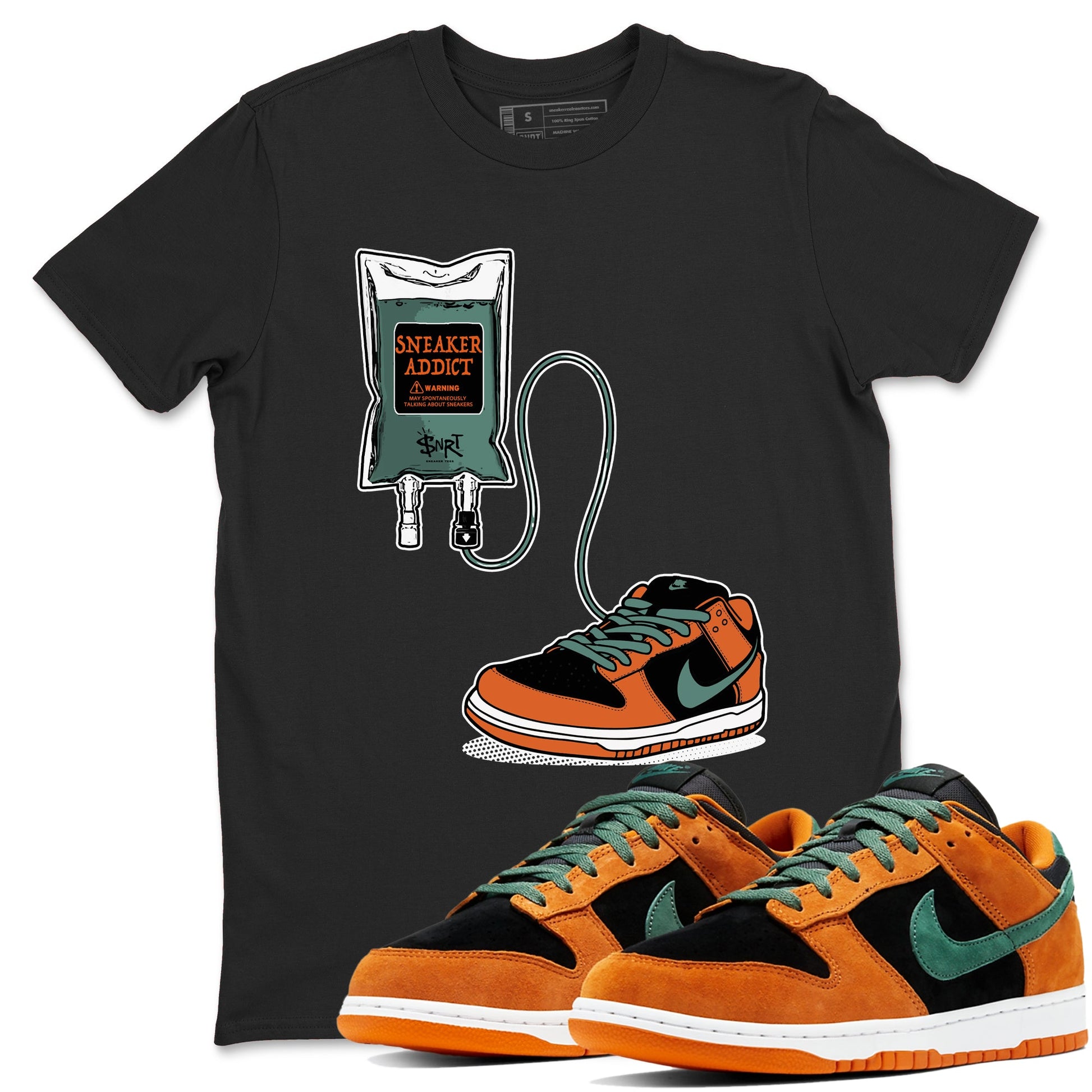 Dunk Low Ceramic shirts to match jordans Sneaker Therapy sneaker match tees Dunk Ceramic match shoes to clothes SNRT Sneaker Tees unisex cotton Black 1 shirts