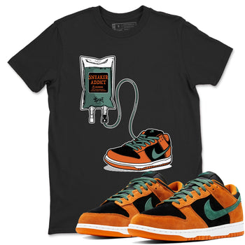 Dunk Low Ceramic shirts to match jordans Sneaker Therapy sneaker match tees Dunk Ceramic match shoes to clothes SNRT Sneaker Tees unisex cotton Black 1 shirts