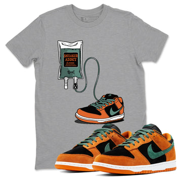 Dunk Low Ceramic shirts to match jordans Sneaker Therapy sneaker match tees Dunk Ceramic match shoes to clothes SNRT Sneaker Tees unisex cotton Heather Grey 1 shirts