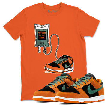 Dunk Low Ceramic shirts to match jordans Sneaker Therapy sneaker match tees Dunk Ceramic match shoes to clothes SNRT Sneaker Tees unisex cotton Orange 1 shirts